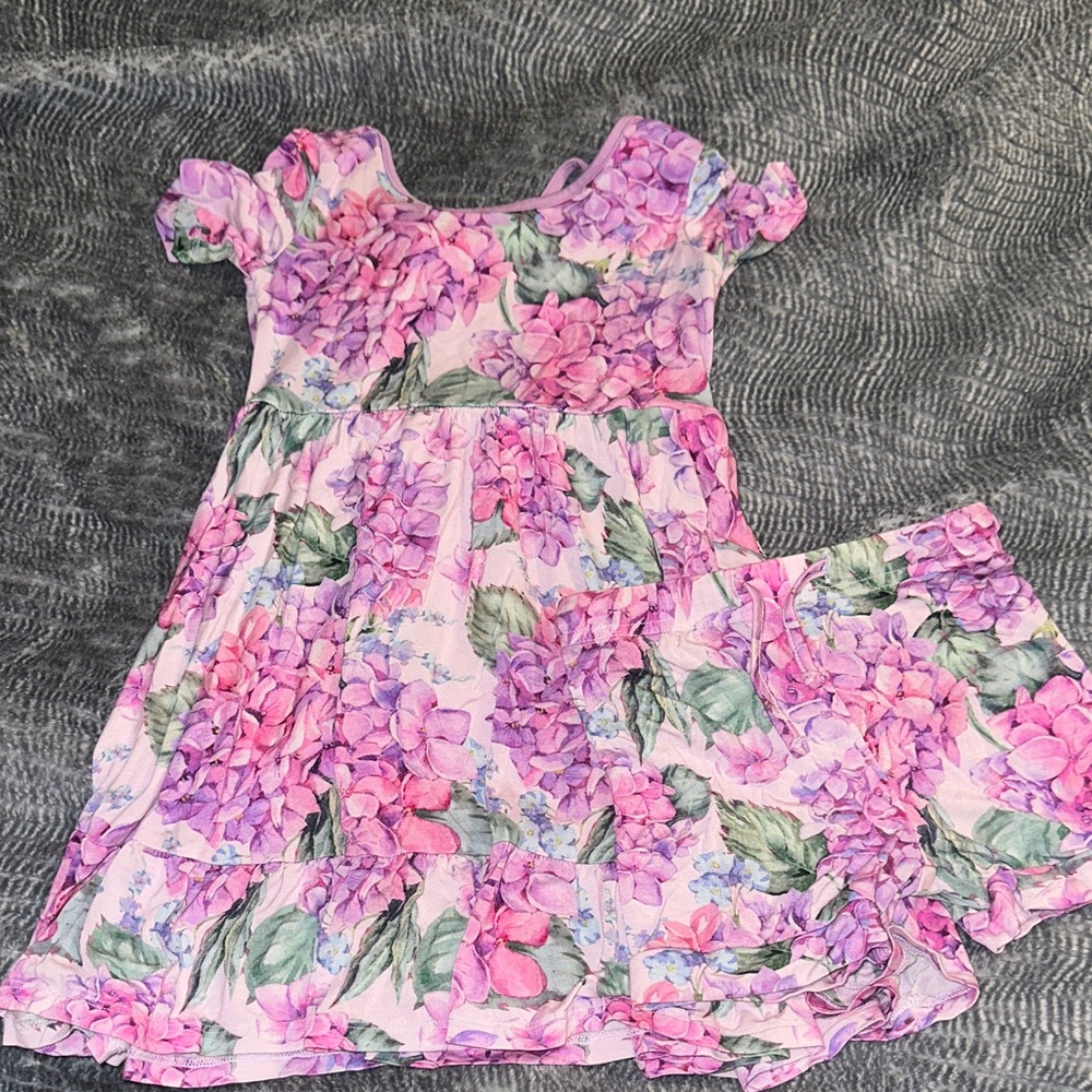 Charming Floral Bums and Roses Dress with under shorts!